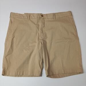 NWT Men's IZOD Saltwater Stretch Chino Khaki Shorts Size 42 Classic Fit 9.5 Ins